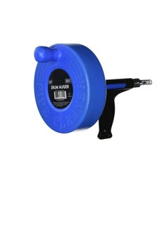 Drum Auger Canister Auger for Drains Block Opener - 1/4in x 25ft Spring Cable - Heeco