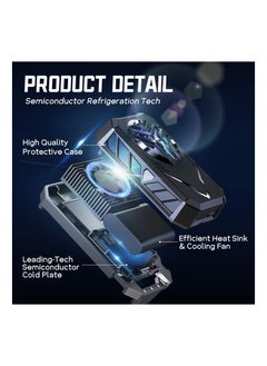 KASTWAVE Phone Cooler, Semiconductor Radiator Keep Phone Cool and Fast, Phone Cooling Fan For Gaming Live Broadcast, 4-7.5inches for iPhone/Android Cellphone Cooler, Noiseless Portable Phone Cooling Case  - Image 3