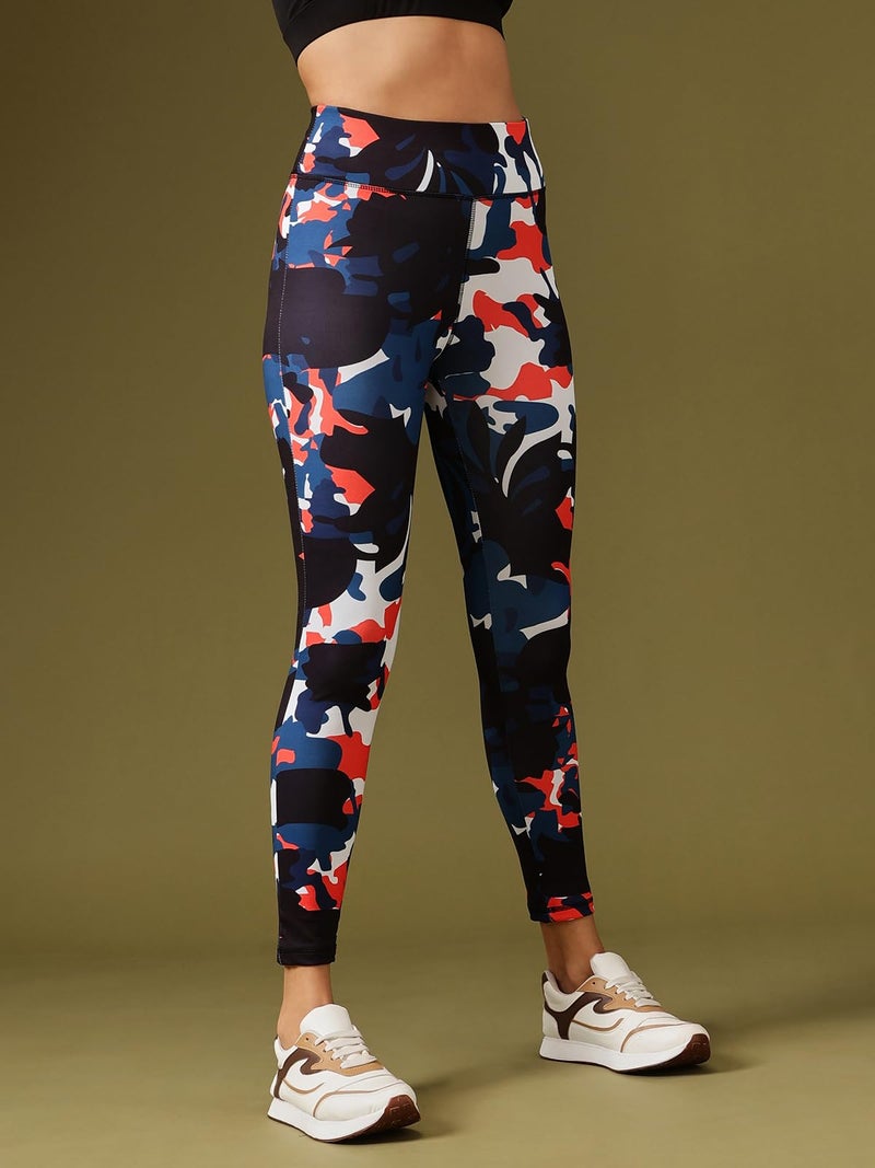 Clovia Women's Slim Track Pants (AB0042B08L_Blue_L) - Image 2