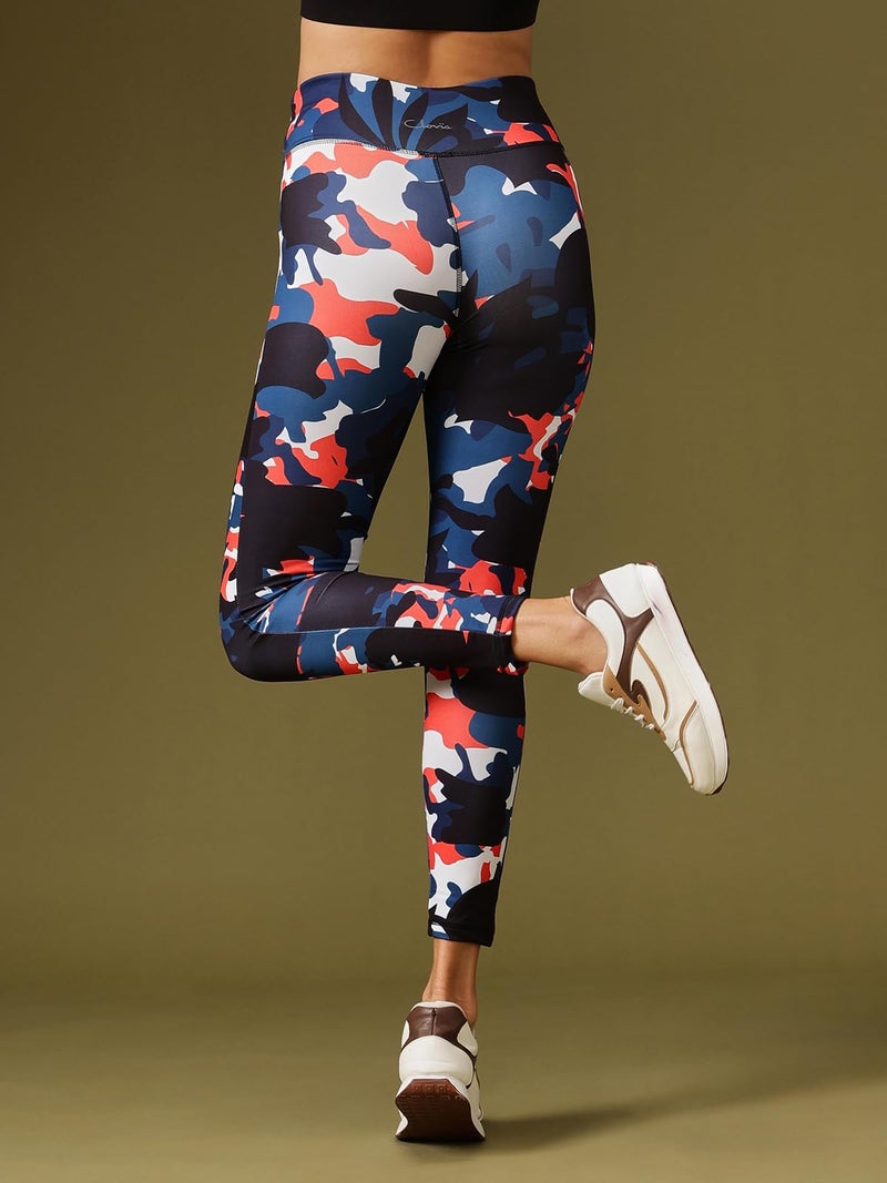 Clovia Women's Slim Track Pants (AB0042B08L_Blue_L) - Image 3