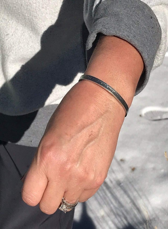 Whitney Howard Designs The Mountains Are Calling and I Must Go -John Muir Collection - Pewter Cuff Bracelet for Men or Women by Whitney Howard Designs Made in USA - Image 4