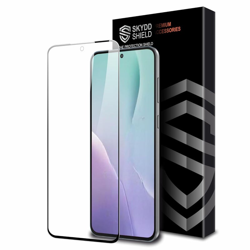 Skyddshield Military-Grade Gorilla Tempered Glass For Samsung Galaxy M56 (6.74 Inch) With Installation Kit | Edge to Edge Coverage | Black - Image 1