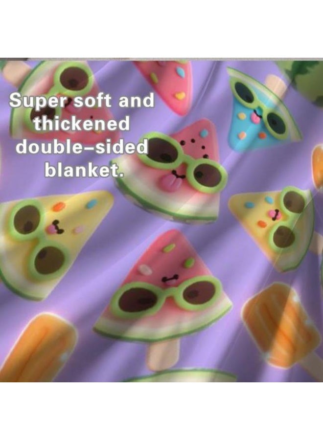 عام Wisdom Fairy (أحدث) بطانية رقيقة من الفانيلا (دافئة ومريحة، ومناسبة للنوم، واستخدام اللعبة، وإزالة الغبار والرمل) 150 سم * 200 سم - 38 - Image 5