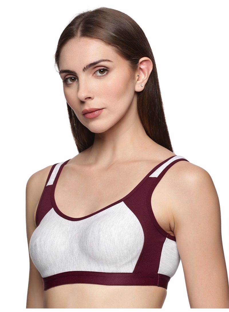 تينز لايفستايل حمالة صدر رياضية غير مبطنة متوسطة التأثير، تدعم طوال اليوم وسهلة الحركة - رياضية - Image 2