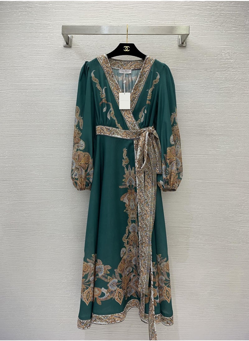 Zim dress Palace style silk floral dress Bohemian Australia designer