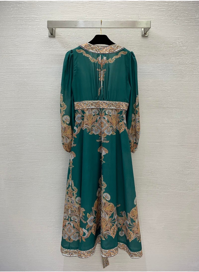 Zim dress Palace style silk floral dress Bohemian Australia designer