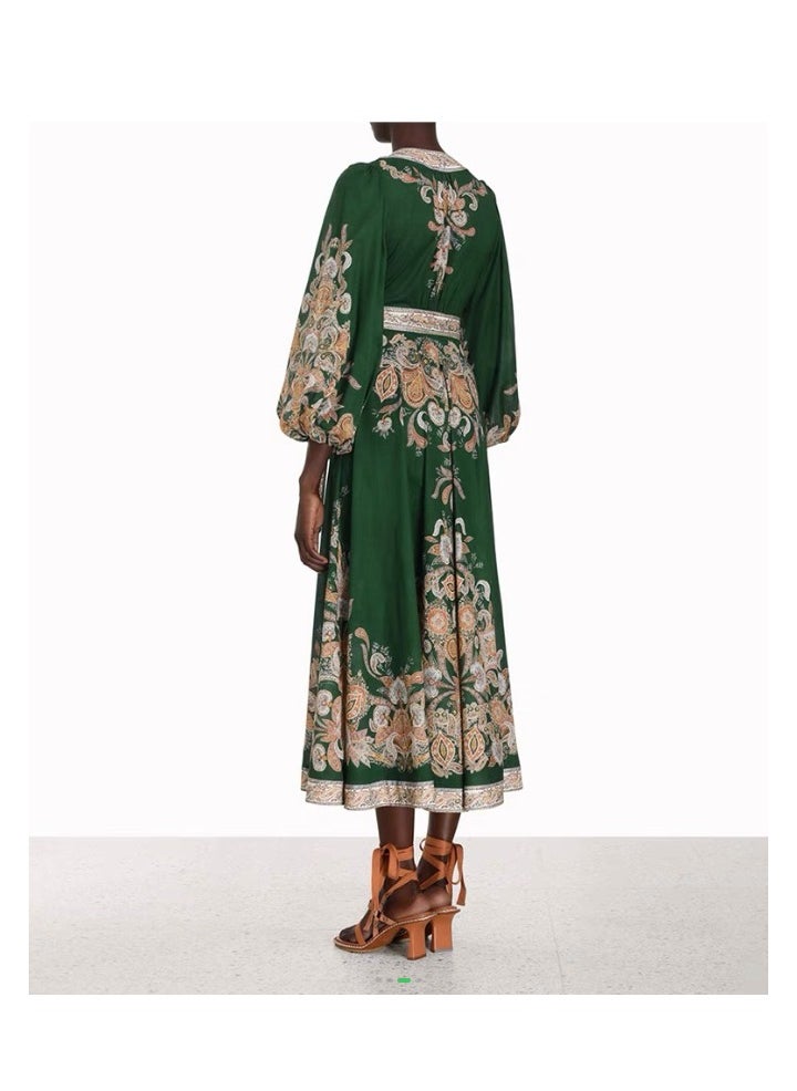 Zim dress Palace style silk floral dress Bohemian Australia designer