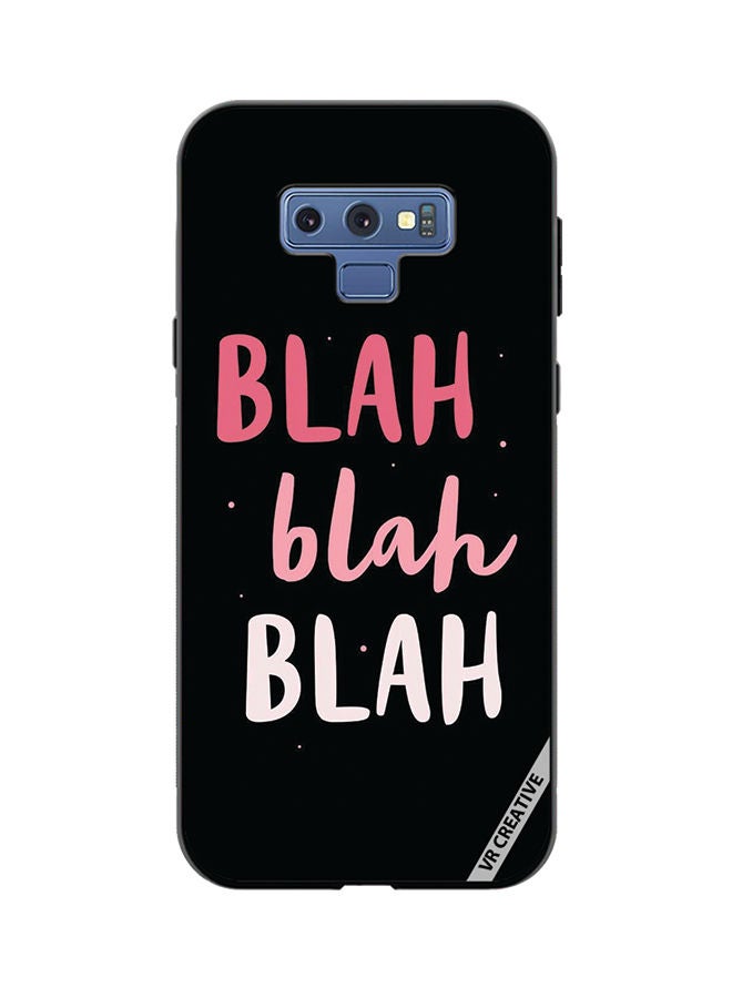 VR CREATIVE Protective Case Cover For Samsung Galaxy Note 9 Blah Blah Blah Design Multicolour - Image 1