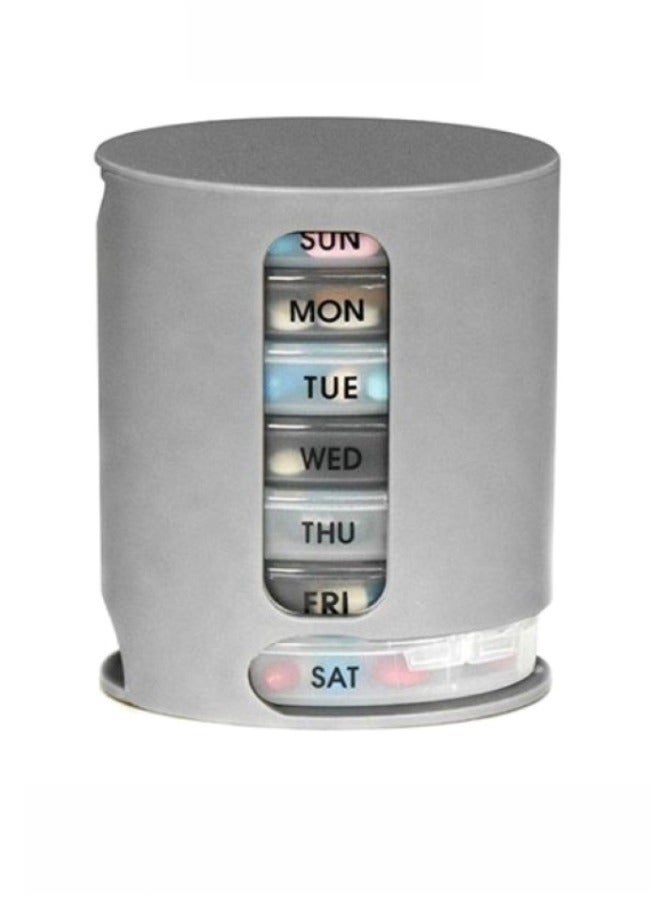 Portable Weekly Pill and Medicine Organizer involves Seven Compartments - Image 1