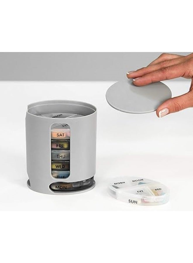 Portable Weekly Pill and Medicine Organizer involves Seven Compartments - Image 3