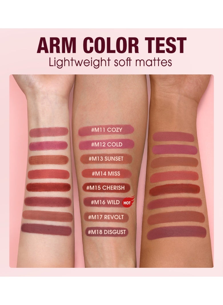 أو.تو.أو روج مات القُبلة المخملية – صبغة قوية بلمسة مخملية، قوام خفيف وثبات طويل طوال اليوم - Image 5