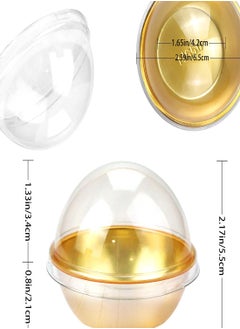 Generic 100Pcs Clear Plastic Cupcake Containers with Dome Lids, Mini Cupcake Boxes for Muffins and Pastries, Individual Holders for Wedding and Birthday Gifts  - Image 4