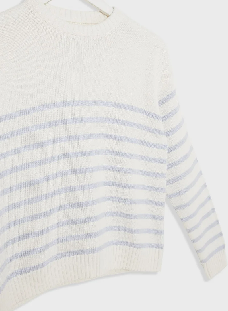 MANGO Kids Striped Sweater