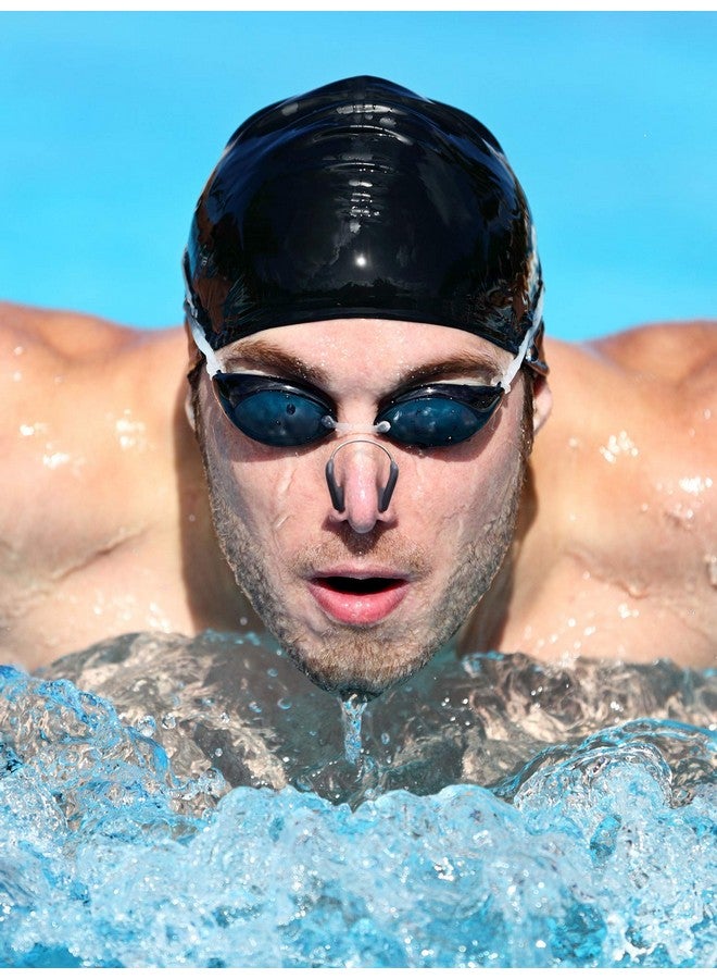 Nose Clip Swimming Training Protector Nose Clips For Adults Kids Swimming Beginners 2 Sizes (Grey 6 Pieces)