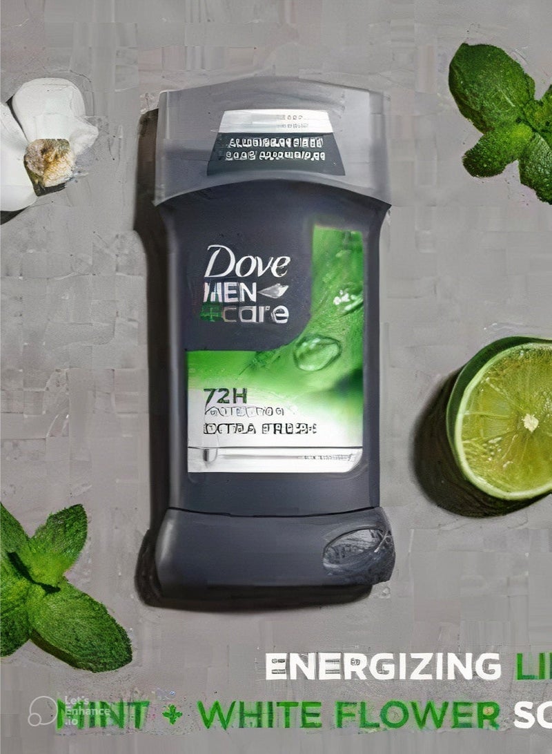 دوف مزيل العرق المضاد للتعرق DOVE MEN + CARE مع حماية من العرق والرائحة لمدة 72 ساعة، مضاد تعرق منعش للغاية مصنوع من فيتامين E ومرطب ثلاثي المفعول 85 جم