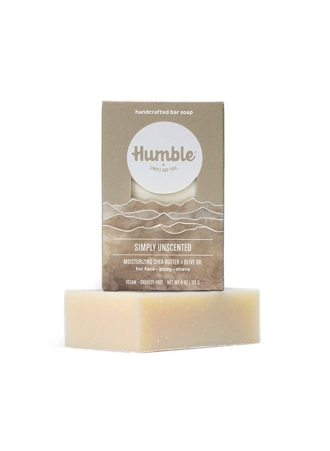HUMBLE SIMPLE AND TRUE. Humble Brands Handcrafted Bar Soap Organic Cold Processed Soap Bars Moisturizing Face & Body Cleanser Simply Unscented 3 Pack - Image 4