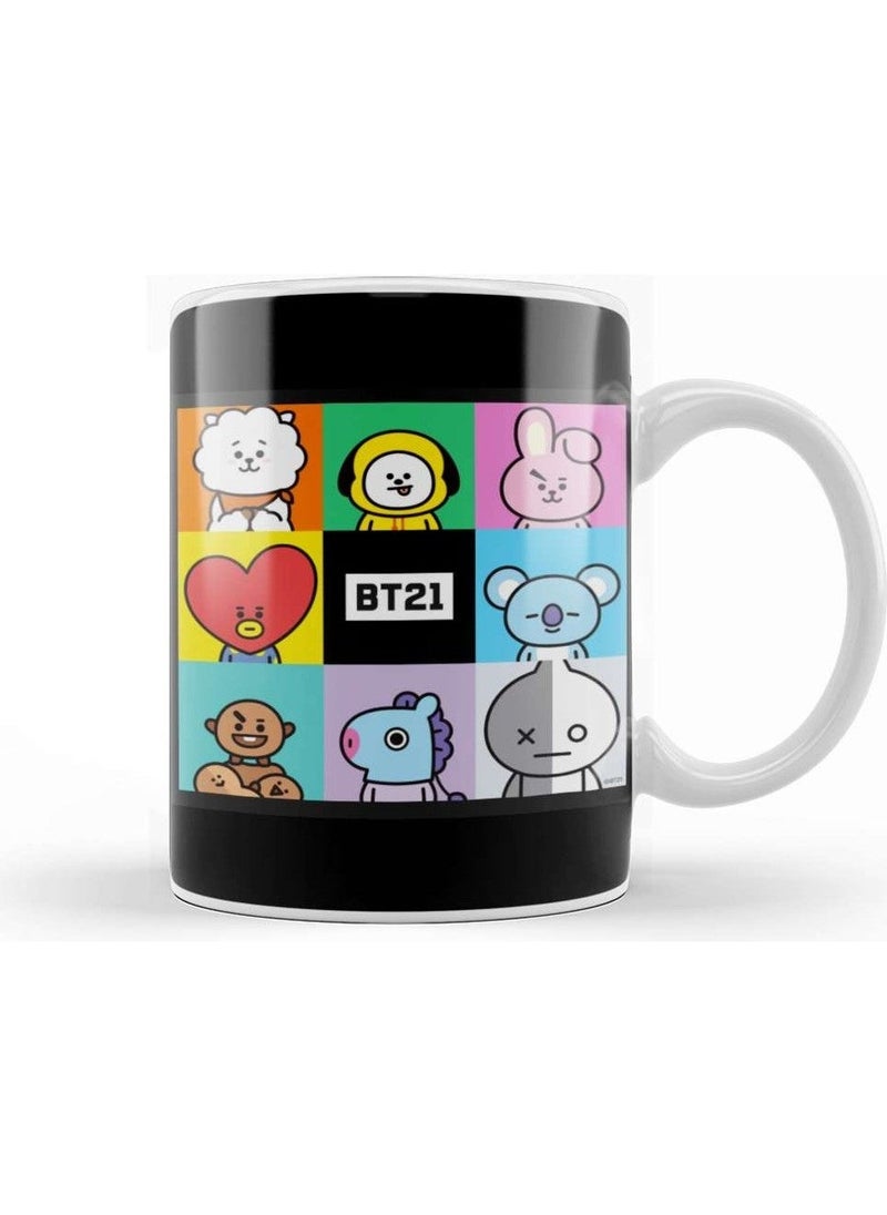 Phone Planet Print Shop Bts BT21 Merch Happy Time Mug Porcelain