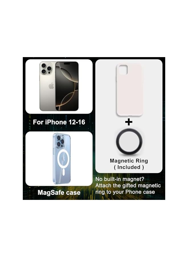 S-TOP Magnetic Car Phone Holder with Suction Cup, Infinite Angles Rotating Vacuum Magnetic Phone Mount for Car,Foldable Phone Stand for Windscreen/Desk/Smooth Surface,for All Smartphone - Image 3