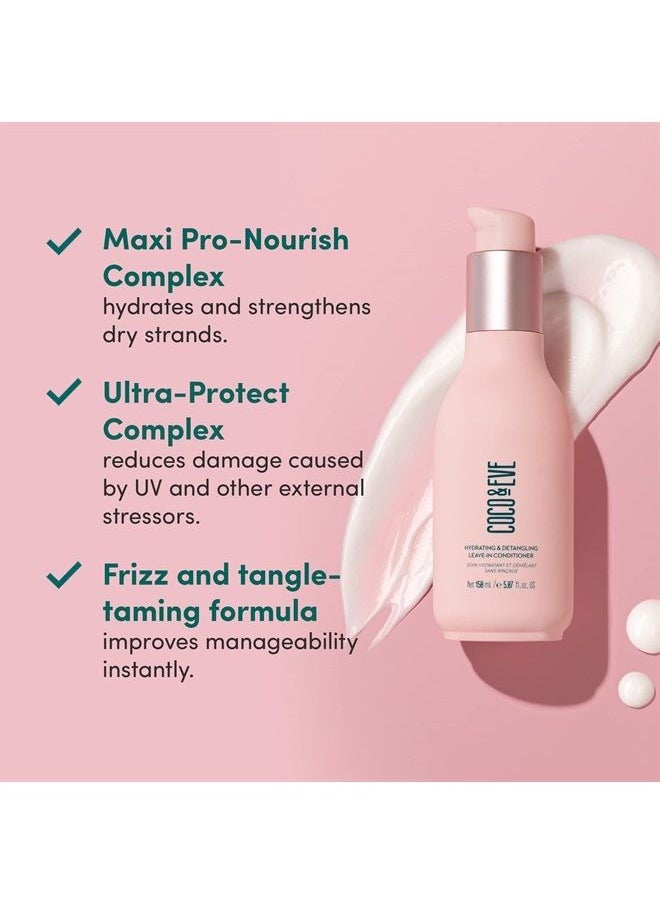 COCO & EVE - Hydrating & Detangling Leave-In Conditioner. Coconut, Avocado Oil, Vitamin A & E to Nourish, De-frizz, Detangle, Minimise Breakage & Split Ends. (5.07 fl oz) - Image 1