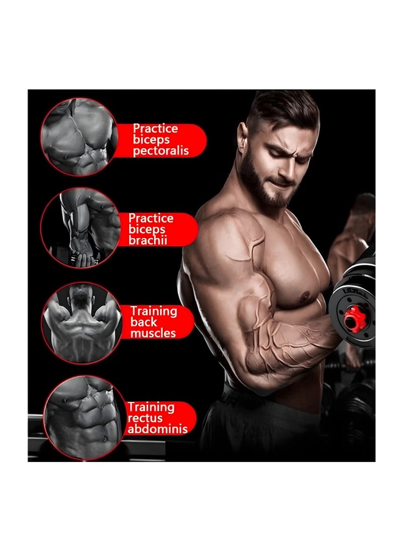 H PRO HM Sports 20kg Plastic Dumbbell Set | Durable, Compact Strength Training Weights - Image 3