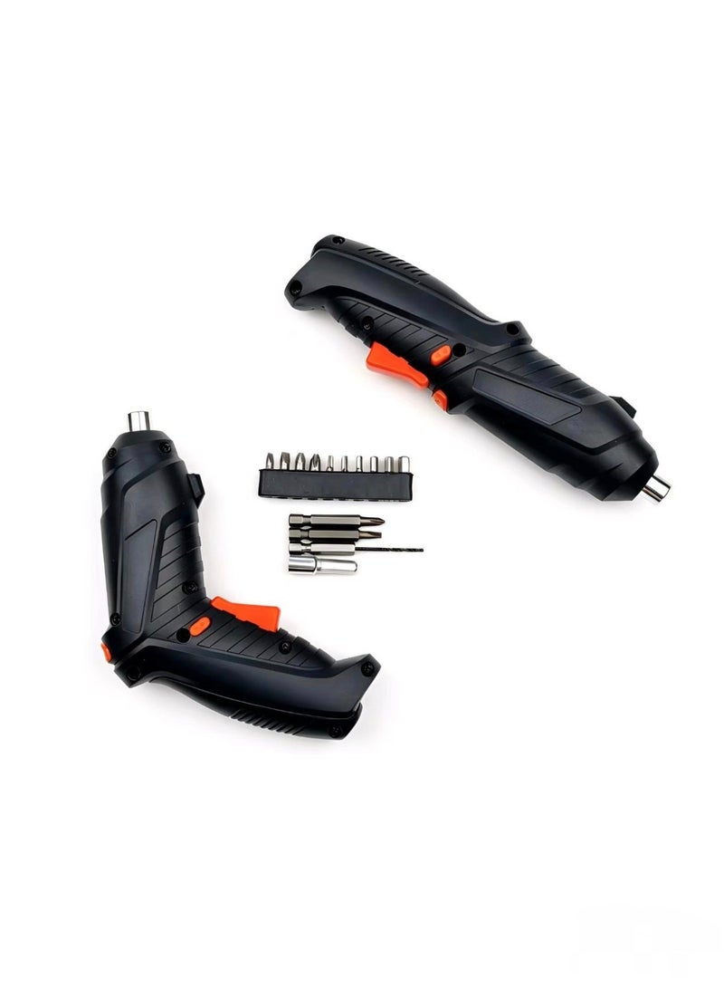 Rechargeable Electric Screwdriver, Foldable Cordless Screwdriver, 4.2V High Torque Lithium-Ion Power Screwdriver with LED Light & Bits Set, Ideal for Home Furniture Repair & DIY - Image 5