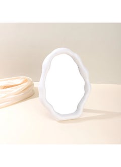 ShebSheb Irregular Mirror,Cloud Makeup Mirror with Wall Hooks and Stand,Desktop Vanity Mirror for Bedroom, Living Room and Office  - Image 2