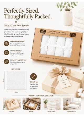 White Face Towel Sets