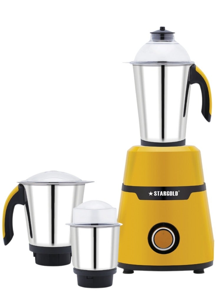 Stargold Mixer Grinder 750 Watts 3-In-1 High Performance Copper Motor With Razor Sharp Blade