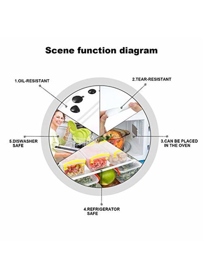 Outus 132 Pieces Removable Food Label Stickers Adhesive Pantry Label Stickers Waterproof Containers Labels with Marker Pen for Food Storage, Home Organization, 3 Sizes - Image 3