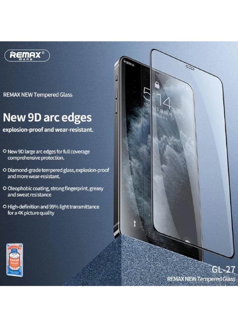 Remax Mena Screen Protector Full Tempered Glass Curved Screen Privacy Film Lossless Picture Quality for iPh 15 ProMax 6.7 clear  - Image 2