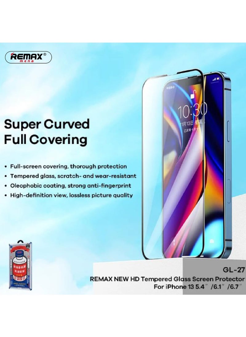 Remax Mena Screen Protector Full Tempered Glass Curved Screen Privacy Film Lossless Picture Quality for iPh 15 ProMax 6.7 clear  - Image 3
