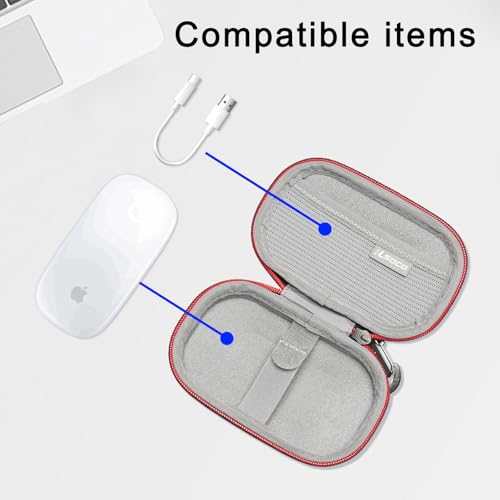 RLSOCO Hard Case for Apple Magic Mouse 21 3 for Microsoft SurfaceModernDesigner Mobile Mouse Compact Design with YKK Zipper Scratch Protection Case Only - Image 3