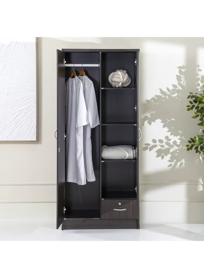 SULSHA 2 Door Wooden Wardrobe Cabinet Cupboard Engineered Wood Perfect Modern Stylish Heavy Duty. - Image 2