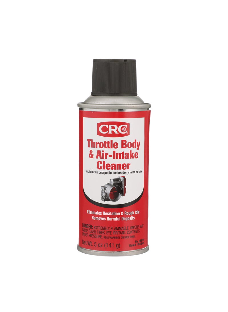 CRC CRC Throttle Body & Air Intake Cleaner 05678 – 5 WT OZ, Cleaner for All Fuel Injected Gasoline Engines  - Image 1