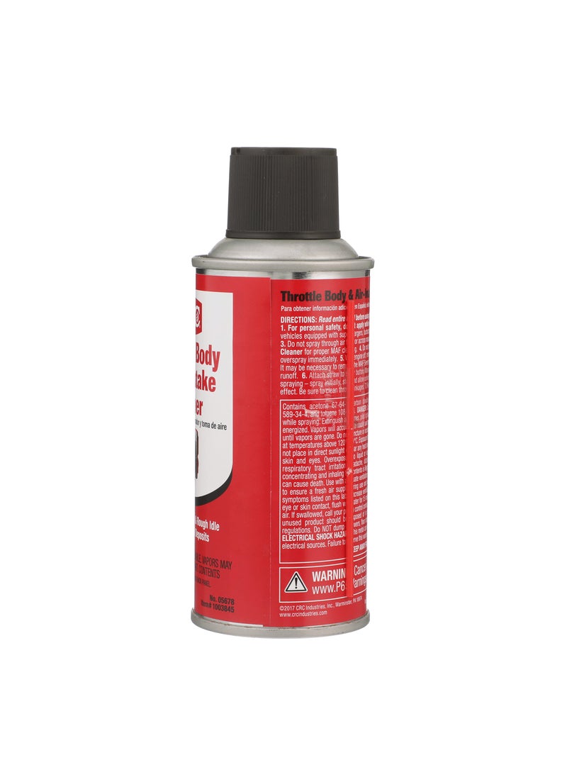CRC CRC Throttle Body & Air Intake Cleaner 05678 – 5 WT OZ, Cleaner for All Fuel Injected Gasoline Engines  - Image 3