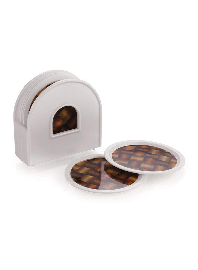 aaKaR - Printed Refresh Coaster - Round Coaster with Stand - Set of 6 - Image 1