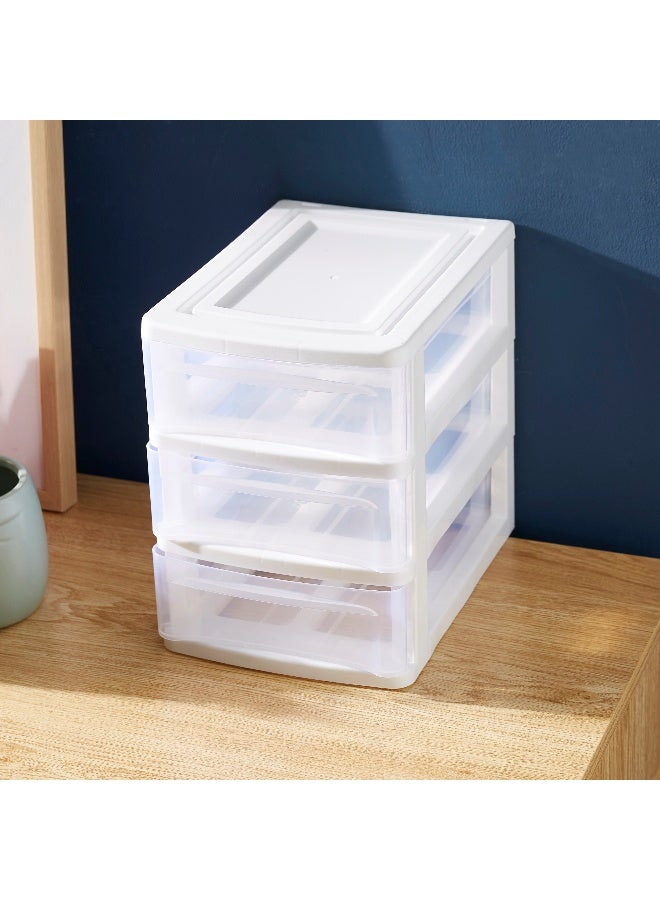 Home Box منظم مكتب مرتب بثلاثة مستويات مع أدراج - Image 3
