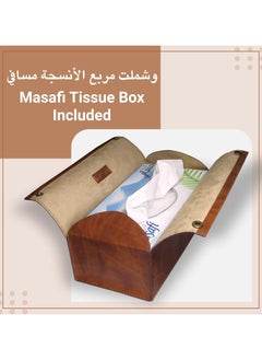 LeArt Leather Tissue Box Holder – Tissue Box Holder for Home Decorations for Living Room, Bedroom and Office | Tissue Box Cover | Car Tissue Holder | Tissue Box Cover for Car (Hazelnut Brown)  - Image 3