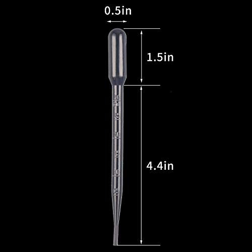 LOKIPA 50pcs Plastic Transfer Pipettes 3ml for Laboratory Daily Use - Image 3