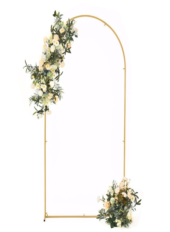 Vincidern 7.2 FT Ballon Arch Frame Backdrop Stand for Parties, Wedding Arch Frame Stand for Ceremony, Gold Metal Arch Backdrop Stand for Birthday Ceremony Decoration - Image 1