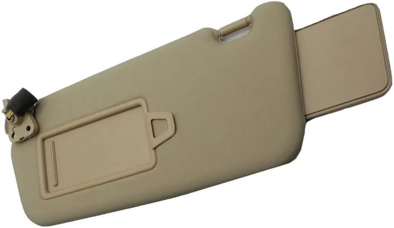 QASULER Beige Car Left Side Sun Visor with Mirror - Image 3