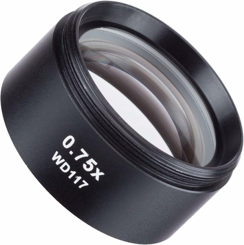 AmScope ZM07 0.7X Barlow Lens For ZM-Series Stereo Microscope Heads, 48mm Diameter Mount - Image 1