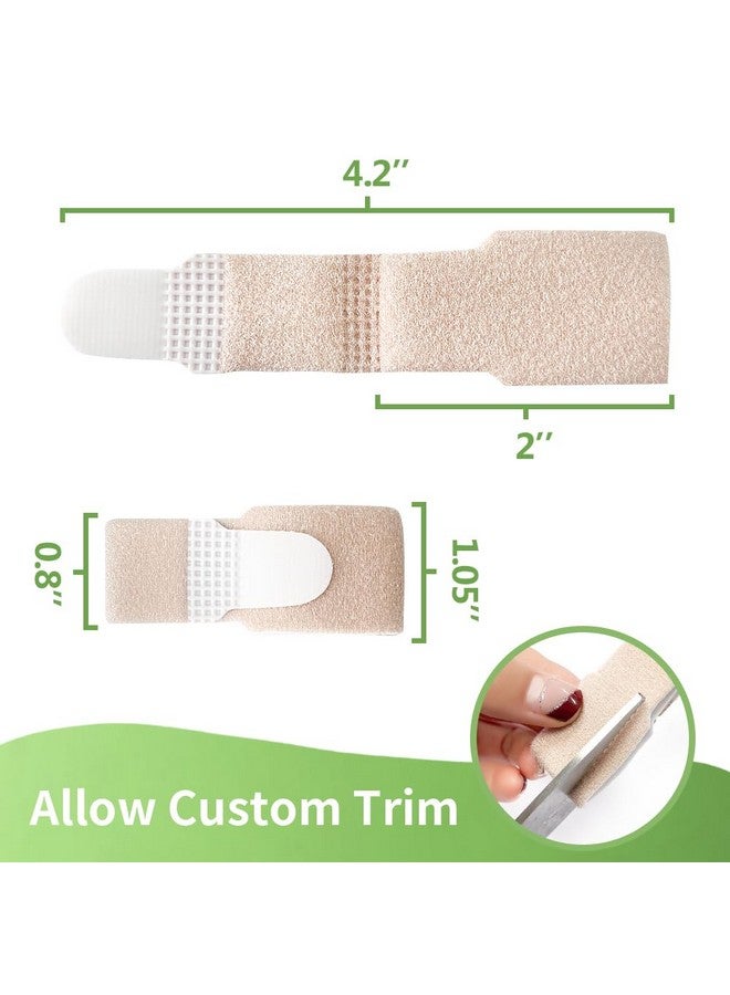 Niupiour Fabric Hammer Toe Wraps, 8 Pack of Toe Bandages Protectors Braces, Toe Corrector for Overlapping Toes, Toe Splints for Crooked Toes, Curled Toes and Bent Toes, Toe Separators for Broken Toes - Image 2