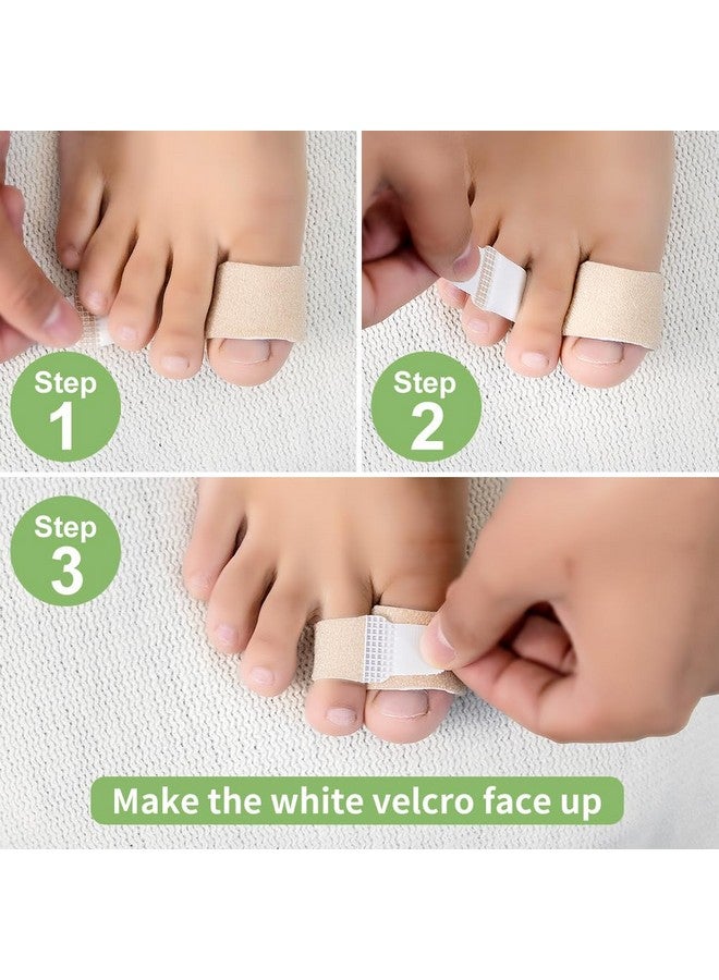 Niupiour Fabric Hammer Toe Wraps, 8 Pack of Toe Bandages Protectors Braces, Toe Corrector for Overlapping Toes, Toe Splints for Crooked Toes, Curled Toes and Bent Toes, Toe Separators for Broken Toes - Image 5