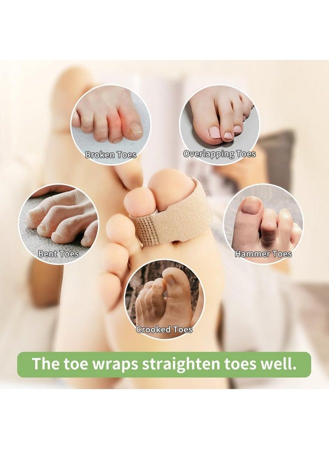 Niupiour Fabric Hammer Toe Wraps, 8 Pack of Toe Bandages Protectors Braces, Toe Corrector for Overlapping Toes, Toe Splints for Crooked Toes, Curled Toes and Bent Toes, Toe Separators for Broken Toes - Image 4