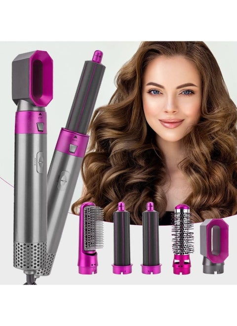Hair Dryer Styler Hair Curler Brush set 5 in 1 Straightener Volumizer Hair Brush Styling Kit For Ladies