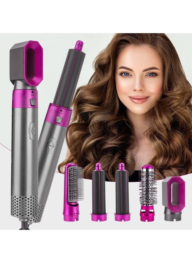 BJollys - Hair Dryer Styler Hair Curler Brush set 5 in 1 Straightener Volumizer Hair Brush Styling Kit For Ladies - Image 1