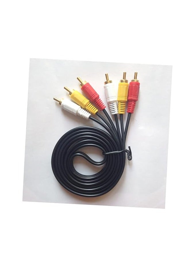 3RCA Lotus Head Audio Line 3 Pair 3 Lotus to 3 Lotus Audio Line 3rca Lotus Head Audio Cable  - Image 3