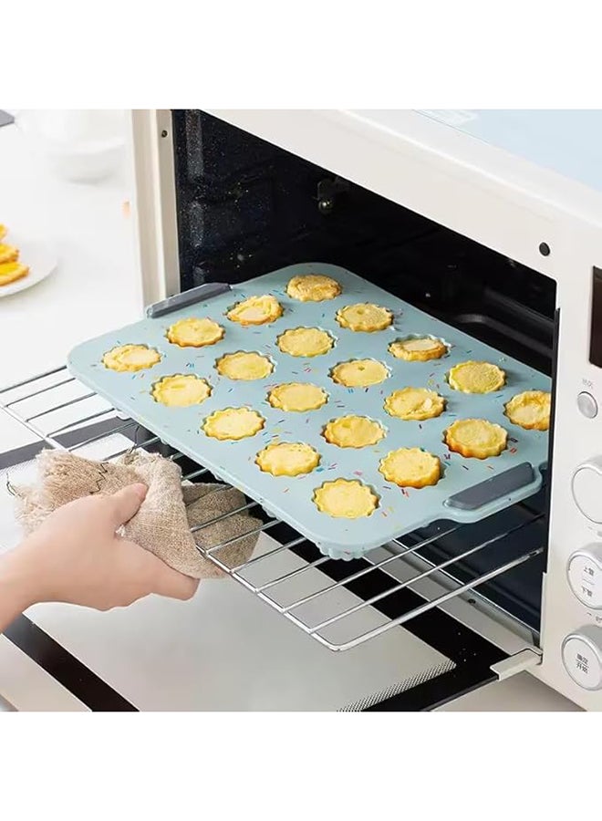 Master Gold Silicone Cupcake Mold with 20 Cups | Silicone Muffin Pan | Perfect Baking Tools for Cupcakes, Jelly, Gelatin, Baking, Cake | Easy to Use Non-Stick Cake Pan - Image 3