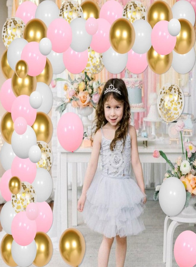 Merrystorm زينة عيد ميلاد الأميرة الثالثة للبنات، ديكور حفلة عيد ميلاد الأميرة الثالثة، طقم بالونات وردية وذهبية، لافتة، تاج، بالون فويل وردي رقم 3، لوازم حفلة عيد ميلاد الأميرة الثالثة للبنات - Image 2
